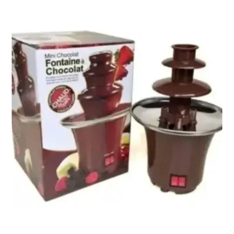 MINI FUENTE CHOCOLATE FONDUE 3 NIVELES - 1