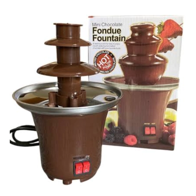 MINI FUENTE CHOCOLATE FONDUE 3 NIVELES - 2