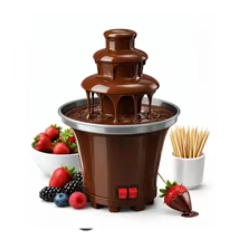MINI FUENTE CHOCOLATE FONDUE 3 NIVELES - 4