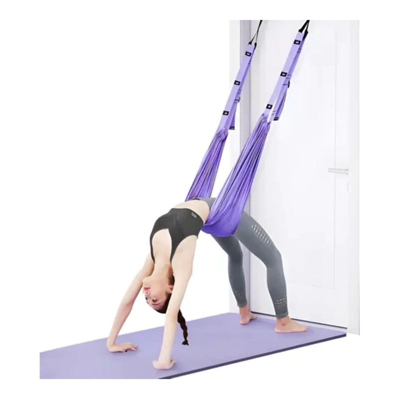 TELA YOGA AEREO MORADO KIT COMPLETO - 1