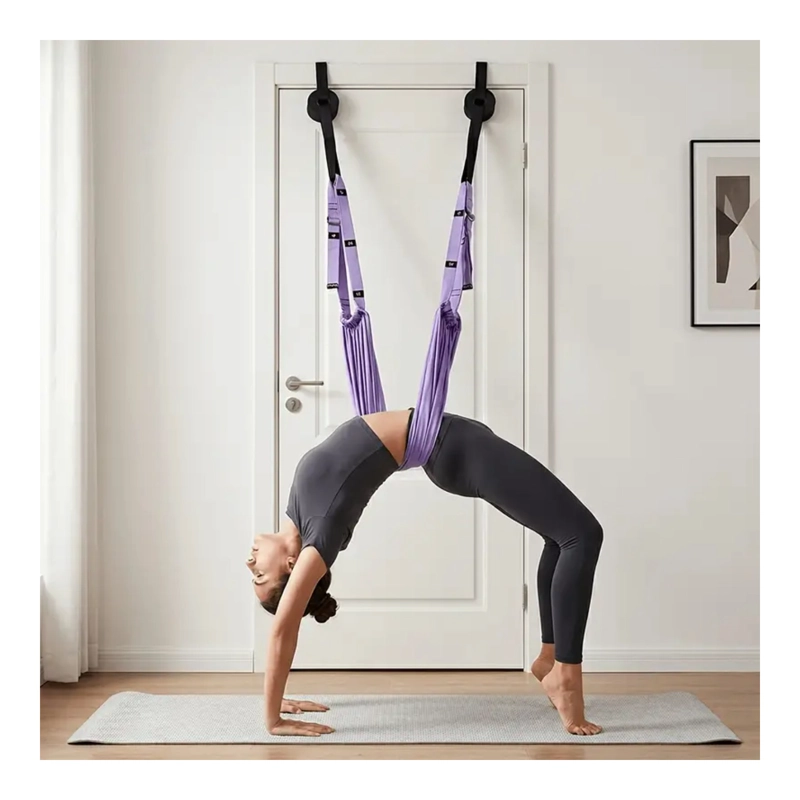 TELA YOGA AEREO MORADO KIT COMPLETO - 1