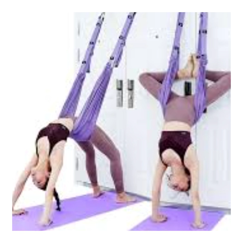TELA YOGA AEREO MORADO KIT COMPLETO - 3