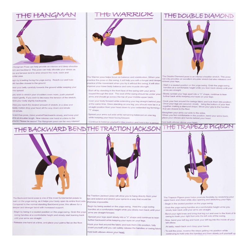 TELA YOGA AEREO MORADO KIT COMPLETO - 7