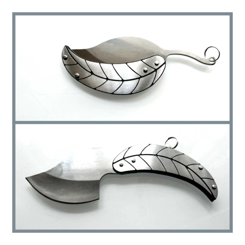 CORTAPLUMA PLEGABLE DISEÑO HOJA NERVADURA FOLIE - 7