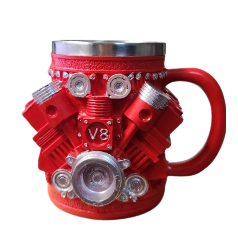 TAZA MOTOR V8 PISTON DISEÑO 3D TAZON V8 PISTON 450CC TAZON - 1