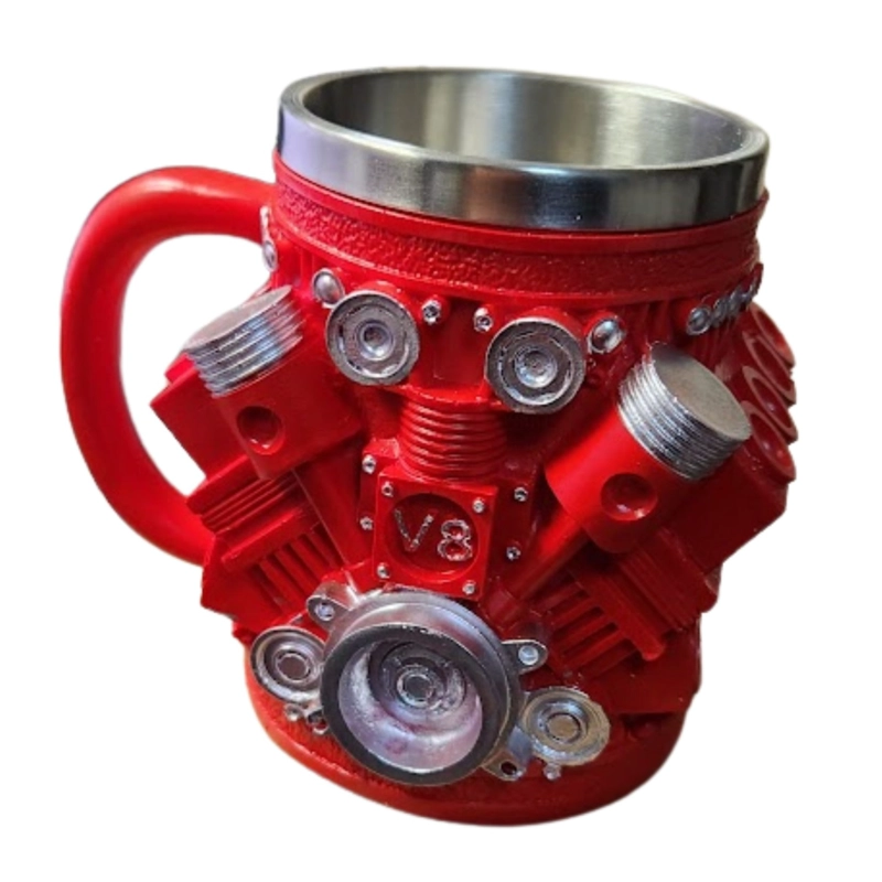 TAZA MOTOR V8 PISTON DISEÑO 3D TAZON V8 PISTON 450CC TAZON - 2