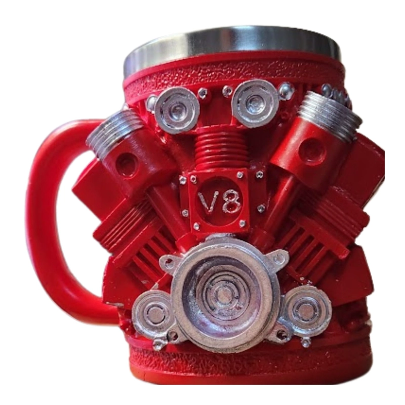 TAZA MOTOR V8 PISTON DISEÑO 3D TAZON V8 PISTON 450CC TAZON - 3