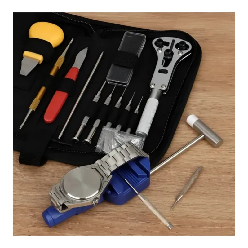 KIT HERRAMIENTAS REPARACION RELOJES PIEZAS - 7
