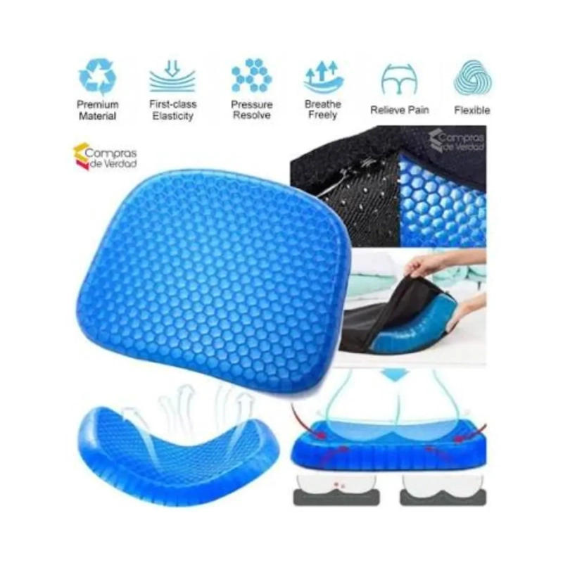 COJIN ASIENTO AZUL GEL PANAL - 7