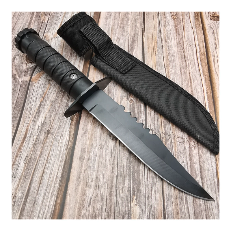 CUCHILLO SUPERVIVENCIA HOJA FIJA NEGRO BLACK FIND - 2