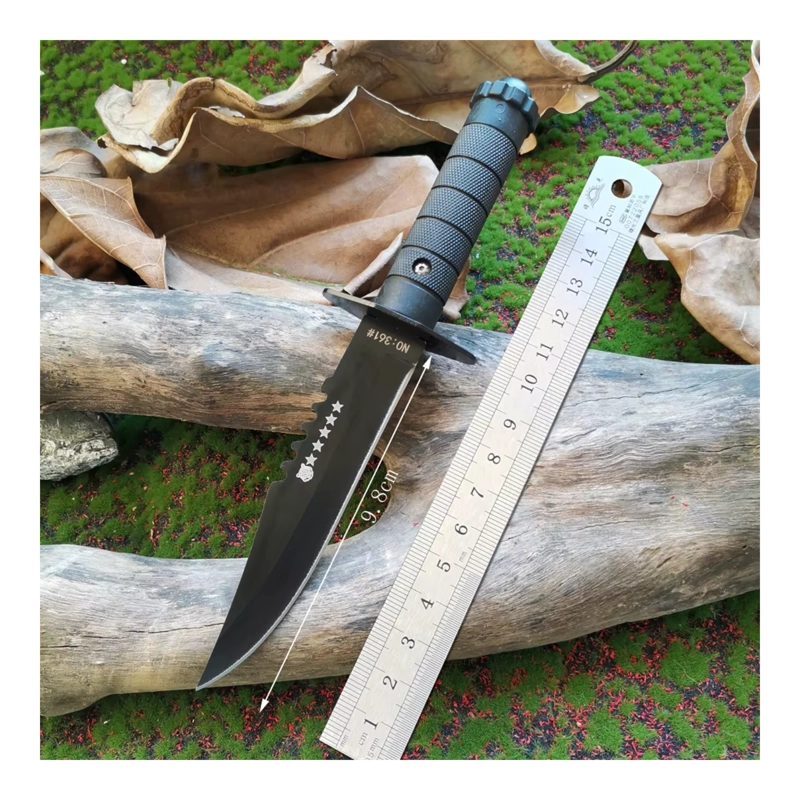 CUCHILLO SUPERVIVENCIA HOJA FIJA NEGRO BLACK FIND - 6