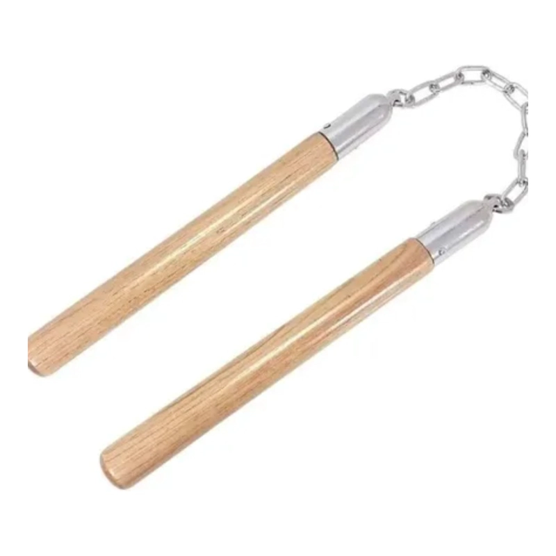 NUNCHAKU MADERA 30CM ARTES MARCIALES ENTRENAMIENTO CADENA - 2