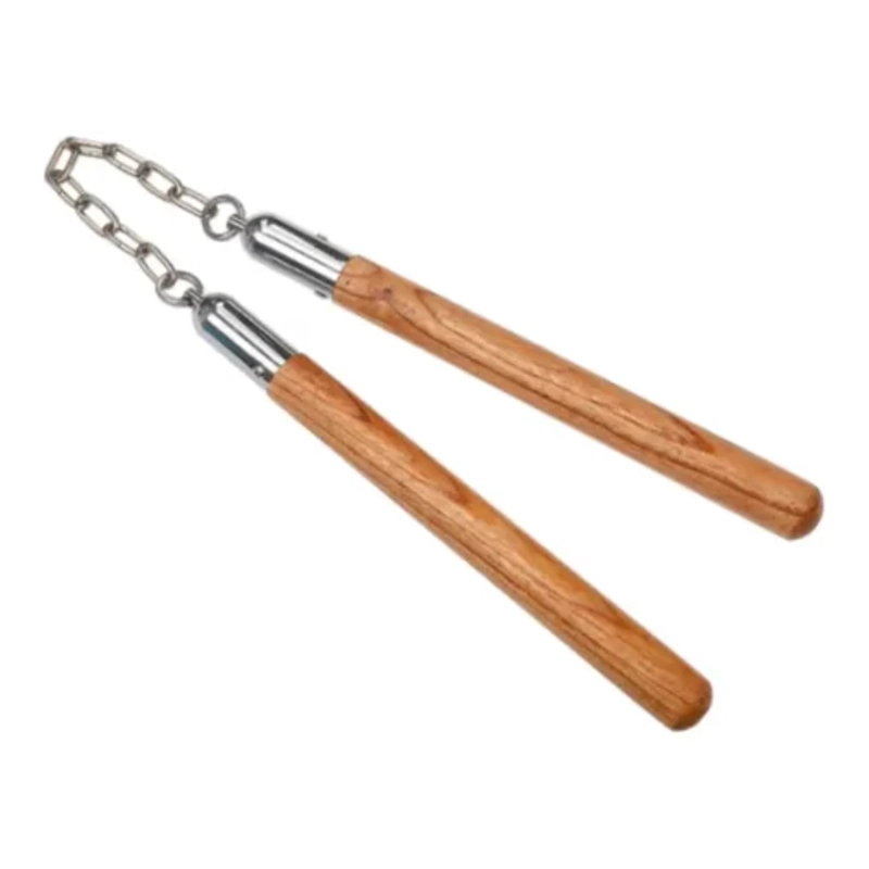 NUNCHAKU MADERA 30CM ARTES MARCIALES ENTRENAMIENTO CADENA - 8
