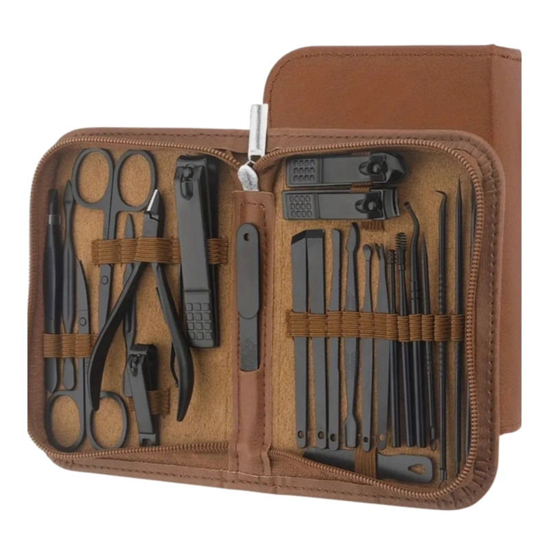 SET MANICURA PEDICURA 26 PIEZAS ESTUCHE PROFESIONAL - 2