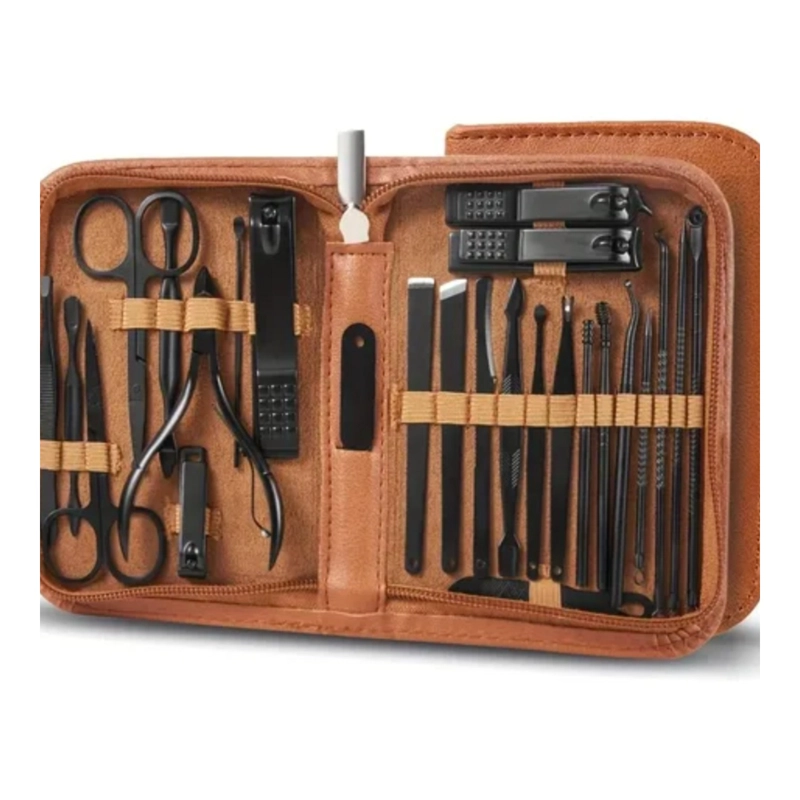 SET MANICURA PEDICURA 26 PIEZAS ESTUCHE PROFESIONAL - 4