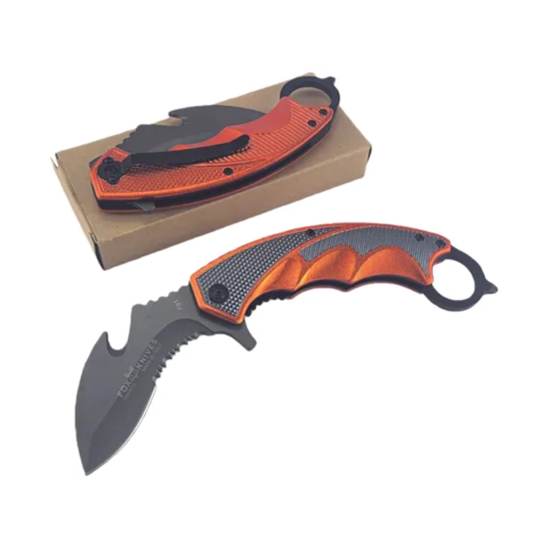 CUCHILLO KARAMBIT PLEGABLE FOX GREEN - 4