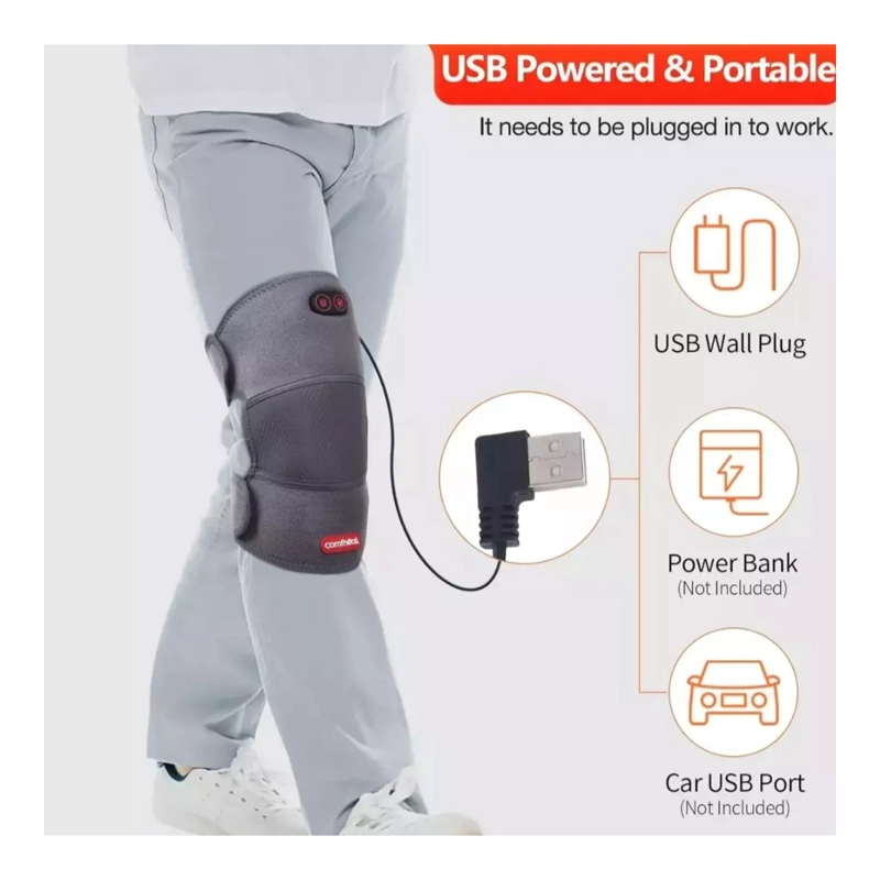 RODILLERA CALEFACTABLE MASAJE USB ARTRITIS DOLOR - 8