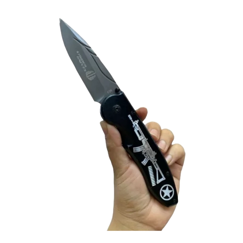 NAVAJA HALO AK PLEGABLE NEGRO RIFLE EDC - 2