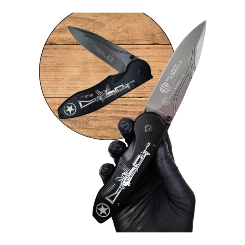 NAVAJA HALO AK PLEGABLE NEGRO RIFLE EDC - 3