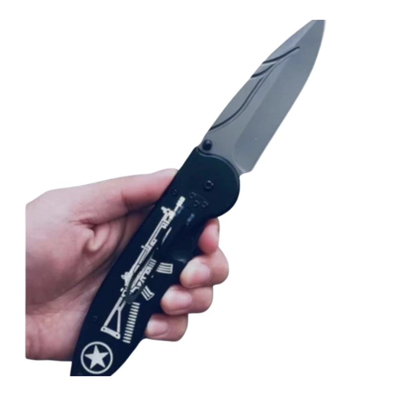 NAVAJA HALO AK PLEGABLE NEGRO RIFLE EDC - 4