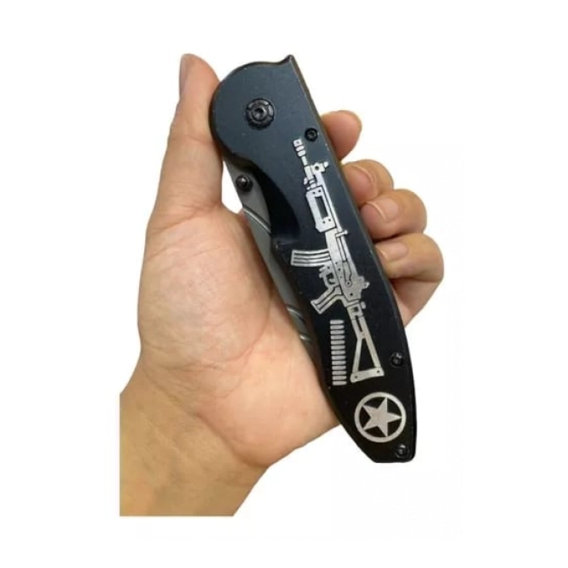 NAVAJA HALO AK PLEGABLE NEGRO RIFLE EDC - 6