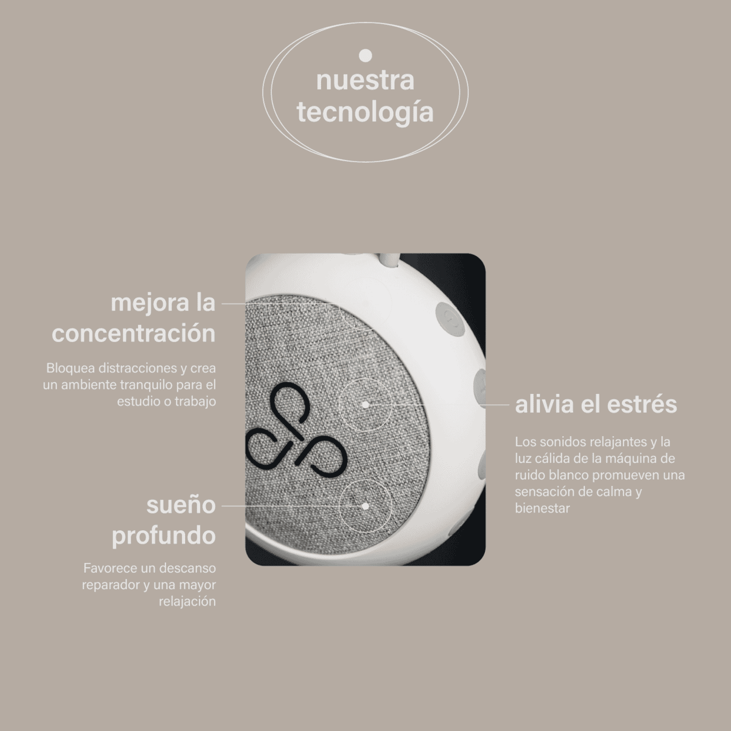 MÁQUINA HYPNOS RUIDO SNOOZE BLANCO - 2