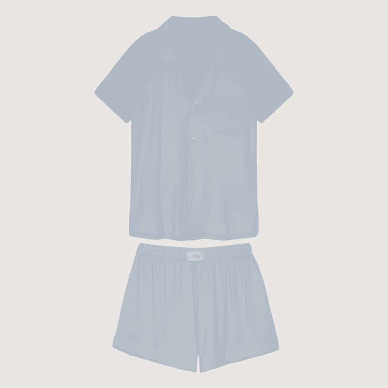 SET PIJAMA CORTO MUJER 100% BAMBU ULTRASUAVE - 6