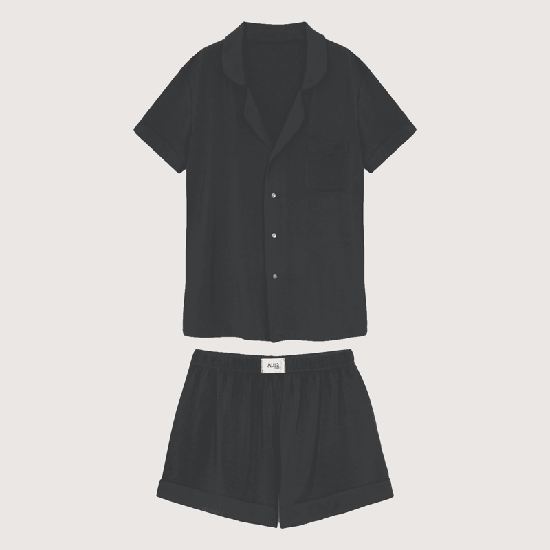 SET PIJAMA CORTO MUJER 100% BAMBU ULTRASUAVE - 6