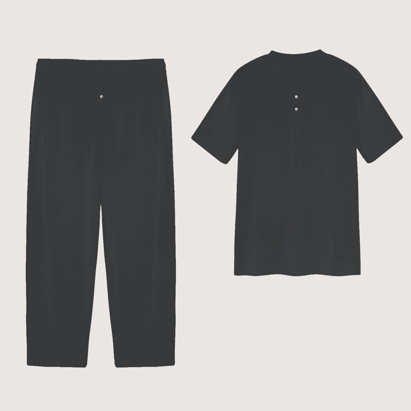 SET PIJAMA LARGO HOMBRE 100% BAMBU ULTRASUAVE - 5
