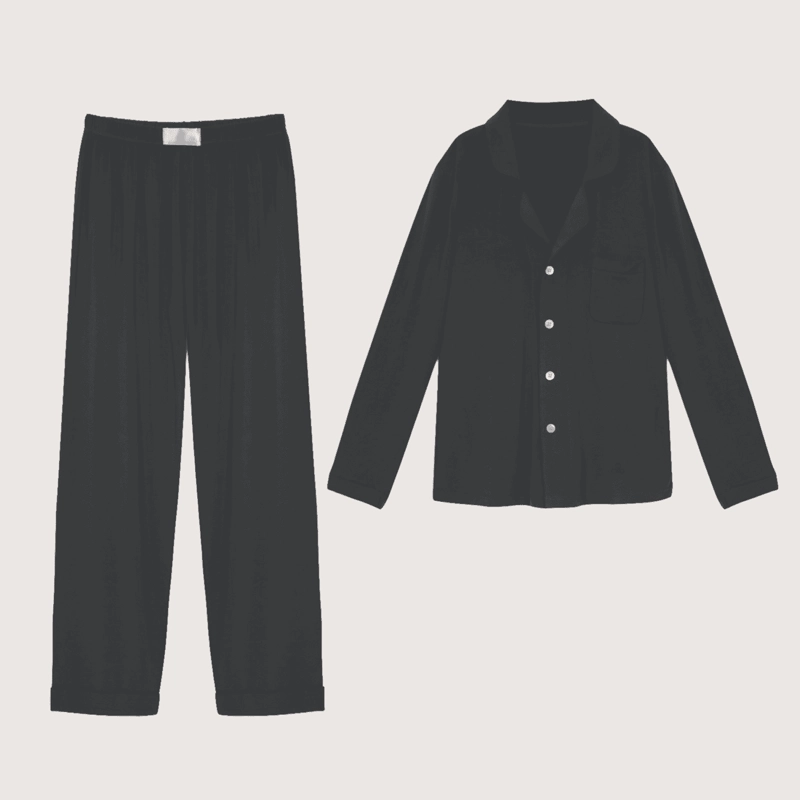 SET PIJAMA LARGO MUJER 100% BAMBU ULTRASUAVE - 4