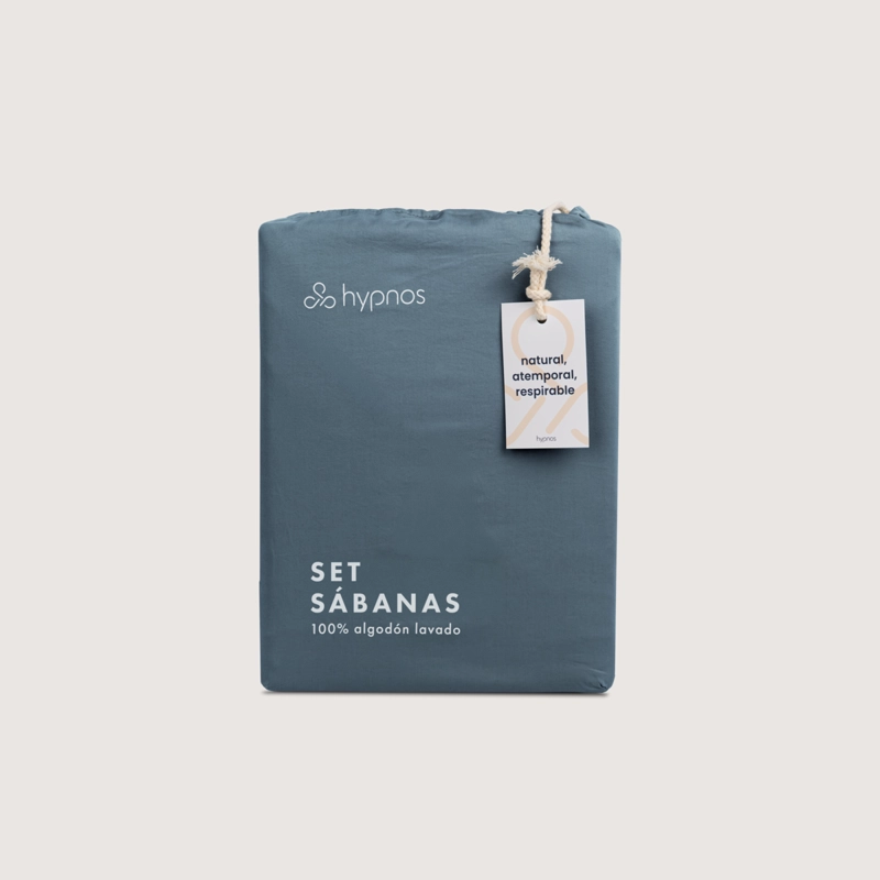 SET SABANAS ALGODON LAVADO PREMIUM 300 HILOS ULTRA SUAVES Y LISAS - 6