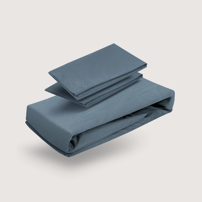 SET FUNDA DE PLUMON 2 PLAZAS ALGODON LAVADO 300 HILOS PREMIUM - 6