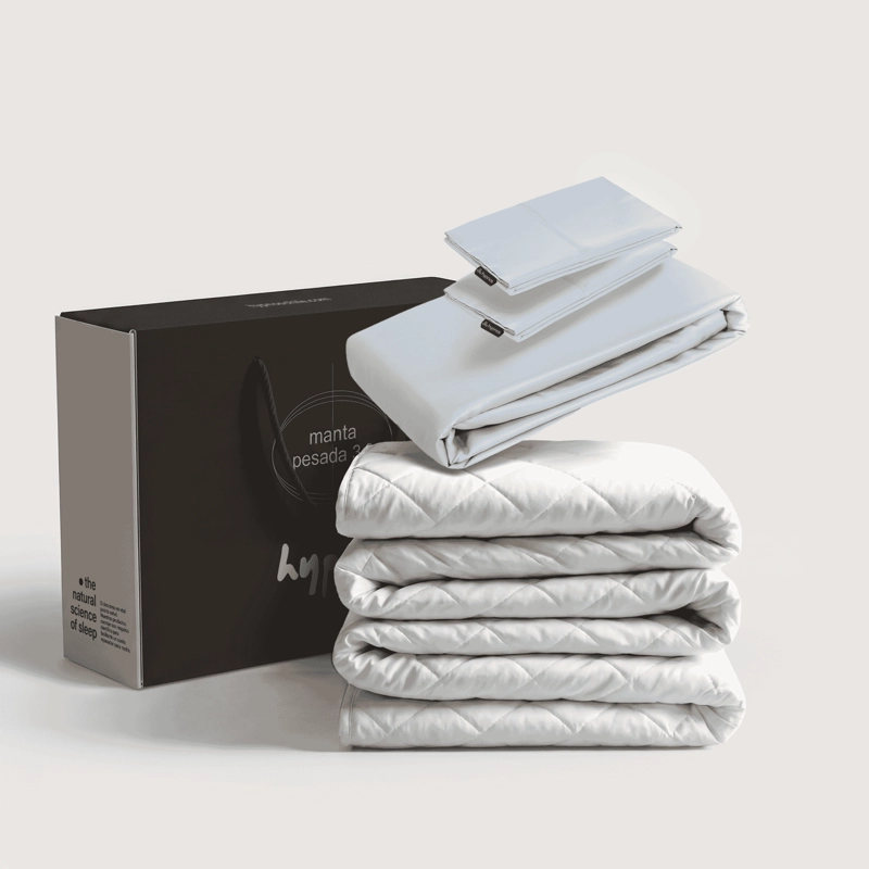 MANTA PESADA 3.0 + FUNDA 100% BAMBU | 2 PLAZAS | 9.2 KG | HYPNOS - 1