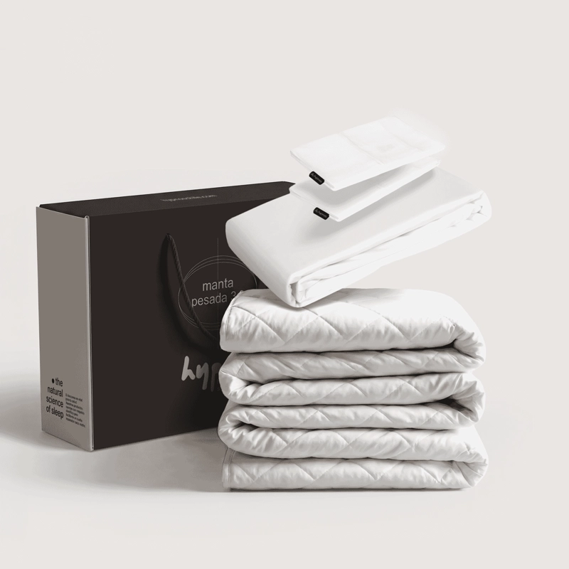 MANTA PESADA 3.0 + FUNDA 100% BAMBU | 2 PLAZAS | 9.2 KG | HYPNOS - 1