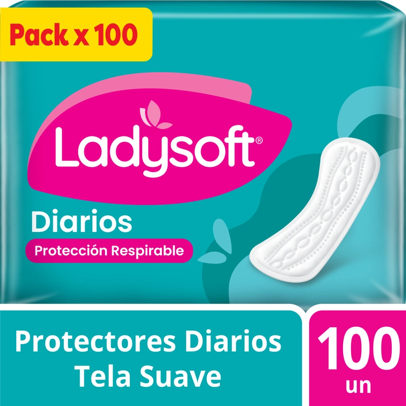 PROTECTOR DIARIO LADYSOFT CLASICOS TELA SUAVE 100 UN - 1