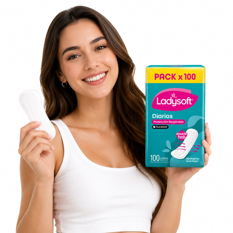 PROTECTOR DIARIO LADYSOFT CLASICOS TELA SUAVE 100 UN - 2