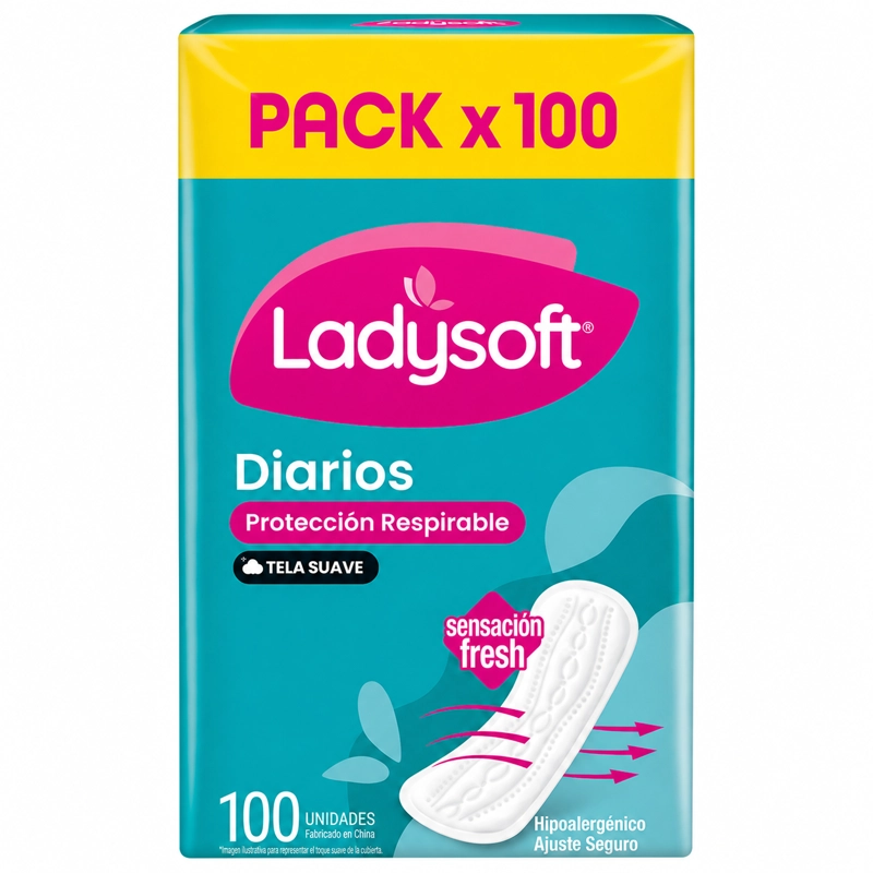 PROTECTOR DIARIO LADYSOFT CLASICOS TELA SUAVE 100 UN - 3