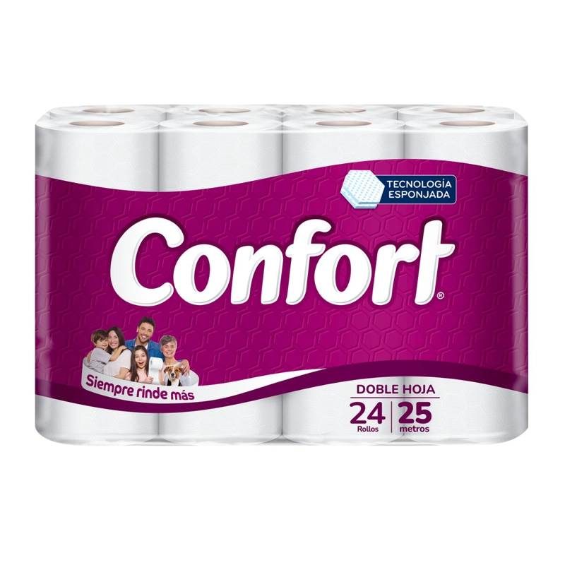PAPEL HIGIE NICO CONFORT 24UN 25M - 2