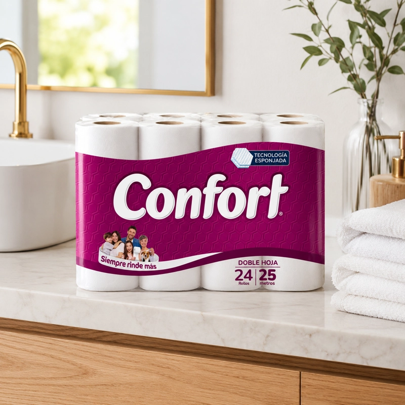 PAPEL HIGIE NICO CONFORT 24UN 25M - 3