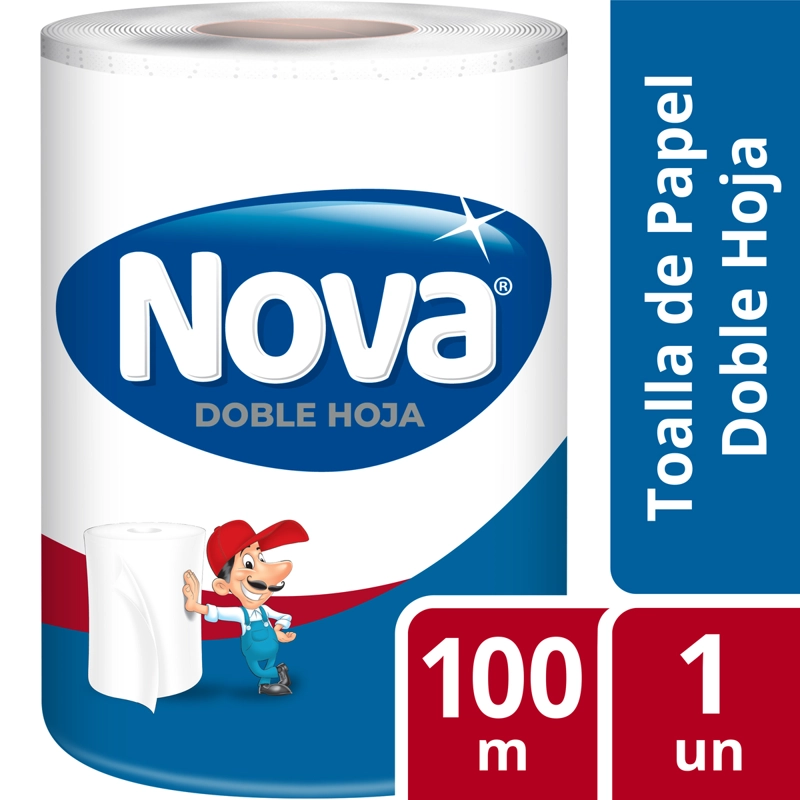 TOALLA DE PAPEL NOVA GIGANTE 1 UN 100 MT - 1