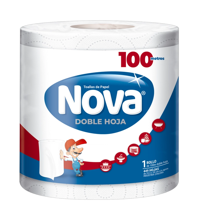 TOALLA DE PAPEL NOVA GIGANTE 1 UN 100 MT - 2