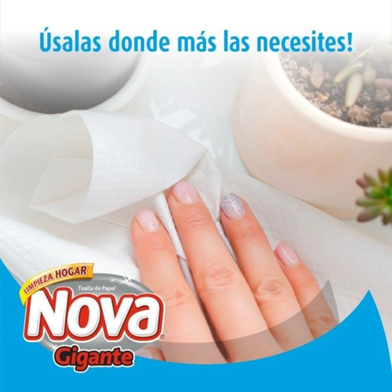 TOALLA DE PAPEL NOVA GIGANTE 1 UN 100 MT - 5
