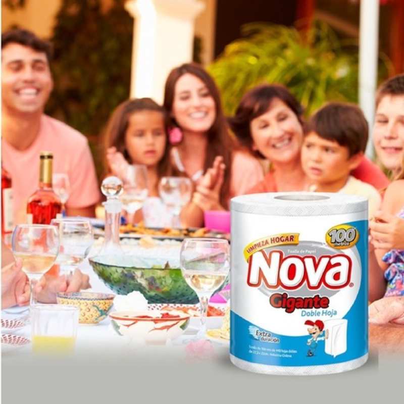 TOALLA DE PAPEL NOVA GIGANTE 1 UN 100 MT - 6