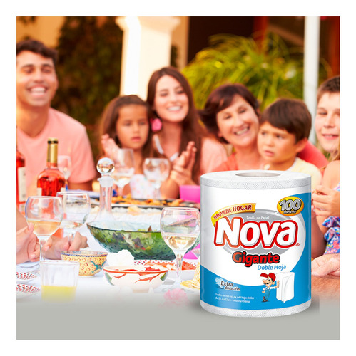 PACK 3 TOALLA DE PAPEL NOVA GIGANTE 100 MT - 6