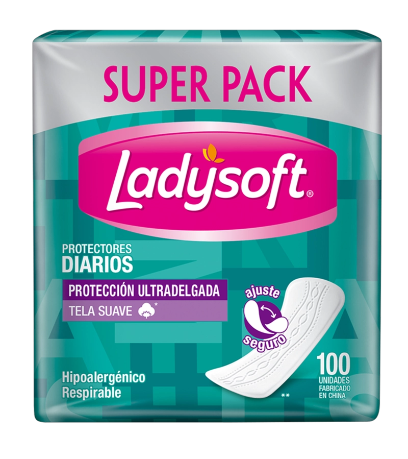 PROTECTOR DIARIO LADYSOFT ULTRADELGADA TELA SUAVE 100 UN - 2