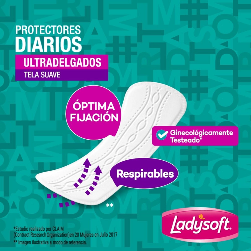 PROTECTOR DIARIO LADYSOFT ULTRADELGADA TELA SUAVE 100 UN - 3