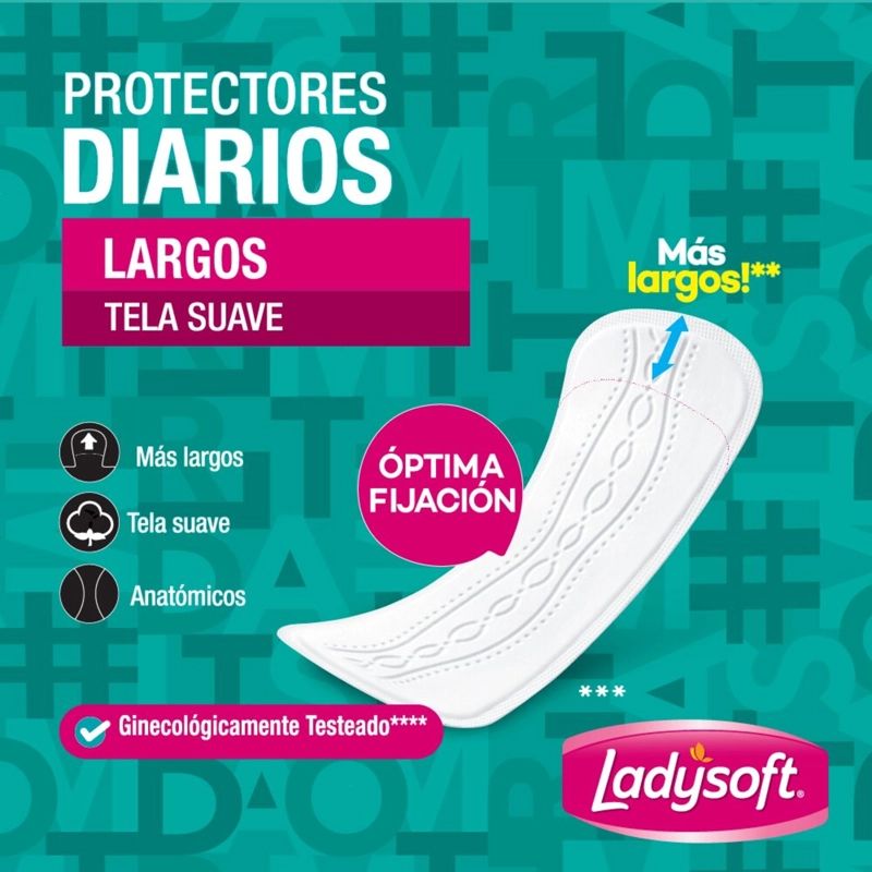PROTECTOR DIARIO LADYSOFT LARGOS TELA SUAVE 30 UN - 3