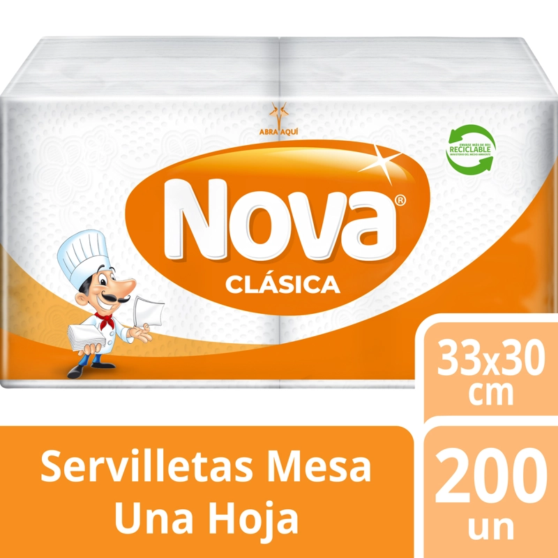 SERVILLETAS NOVA CLASICA MESA 200 UN - 1