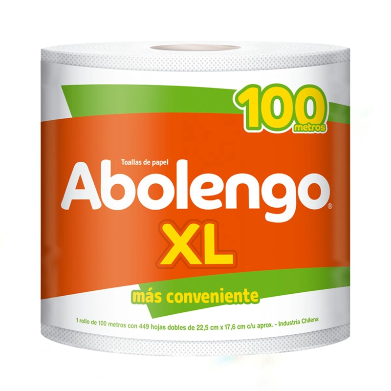 TOALLA DE PAPEL ABOLENGO XL ROLLO GIGANTE 1 UN 100 MT - 2