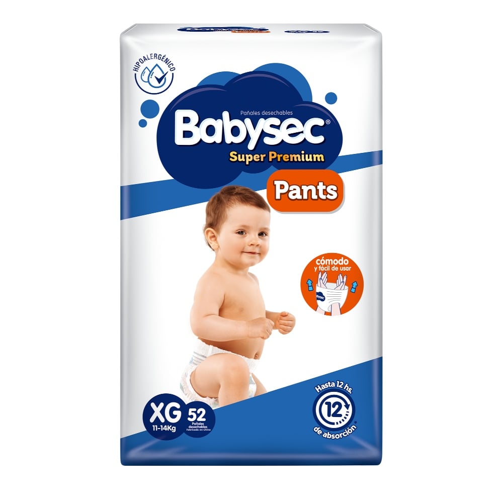 3 PAQUETES PANTS BABYSEC SUPER PREMIUM 156 UN TALLA XG - 2